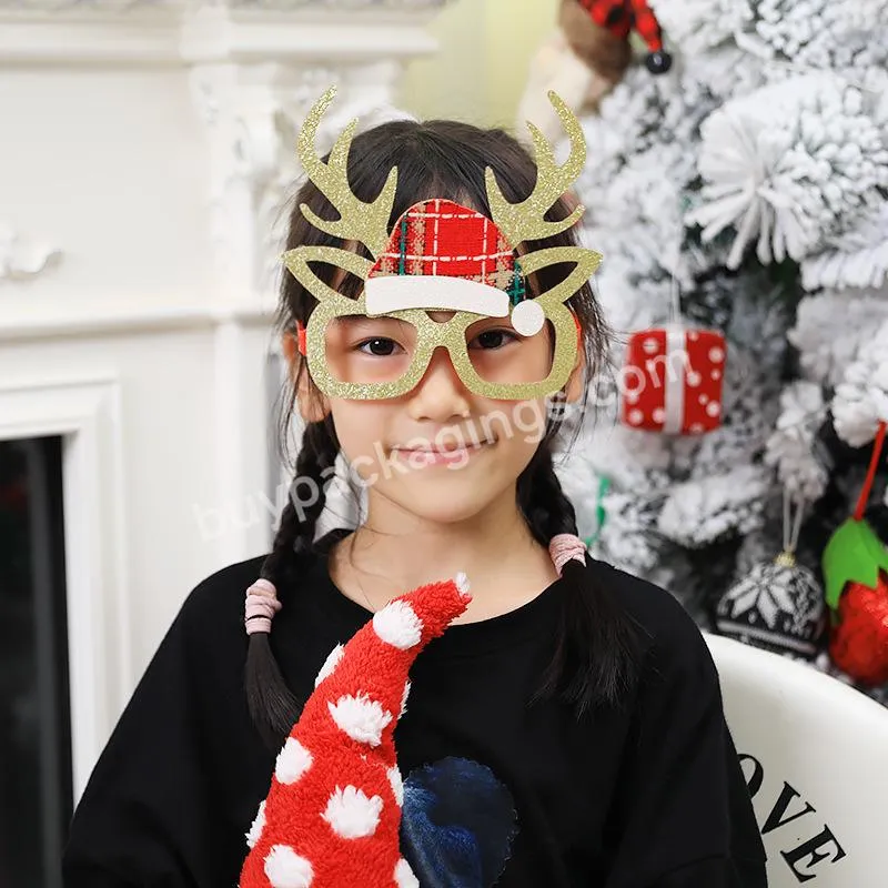 Christmas Decorations Cute Antler Glasses Party Personality Decoration Glasses