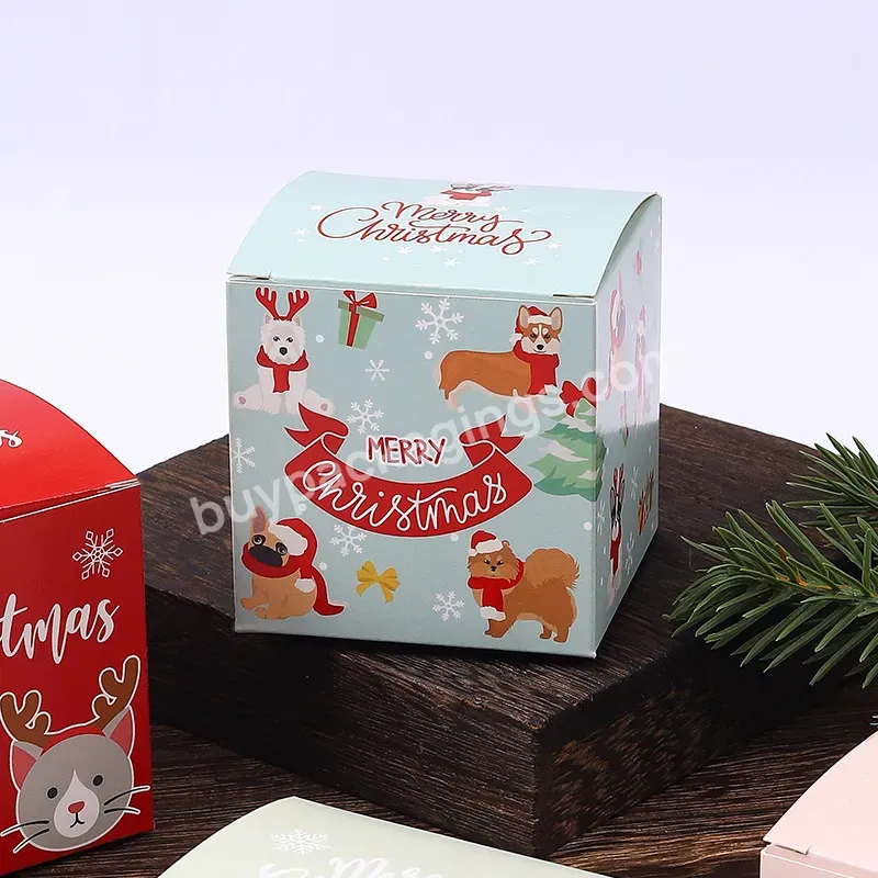 Christmas Folding Paper Packaging Box Small For Gift