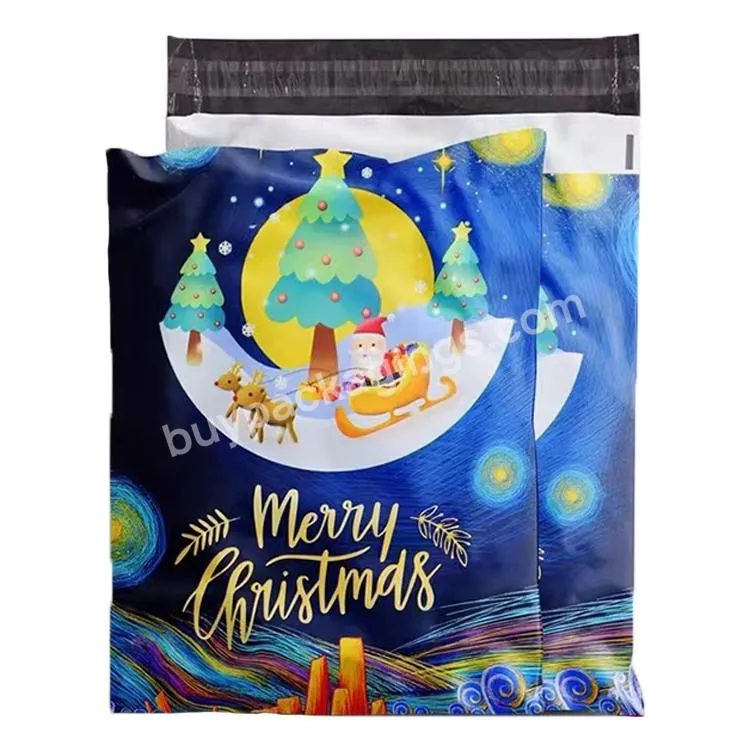 Christmas Gift Packaging Courier Polybags With Logo Print Custom Mailer Bags For Clothes Eco Friendly Mailing Free Shipping Bags