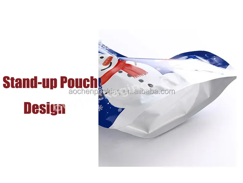 Christmas Packaging,Candy Animal Bag,Zipper Pouches Custom Logo Stand Up Zipper Pouch