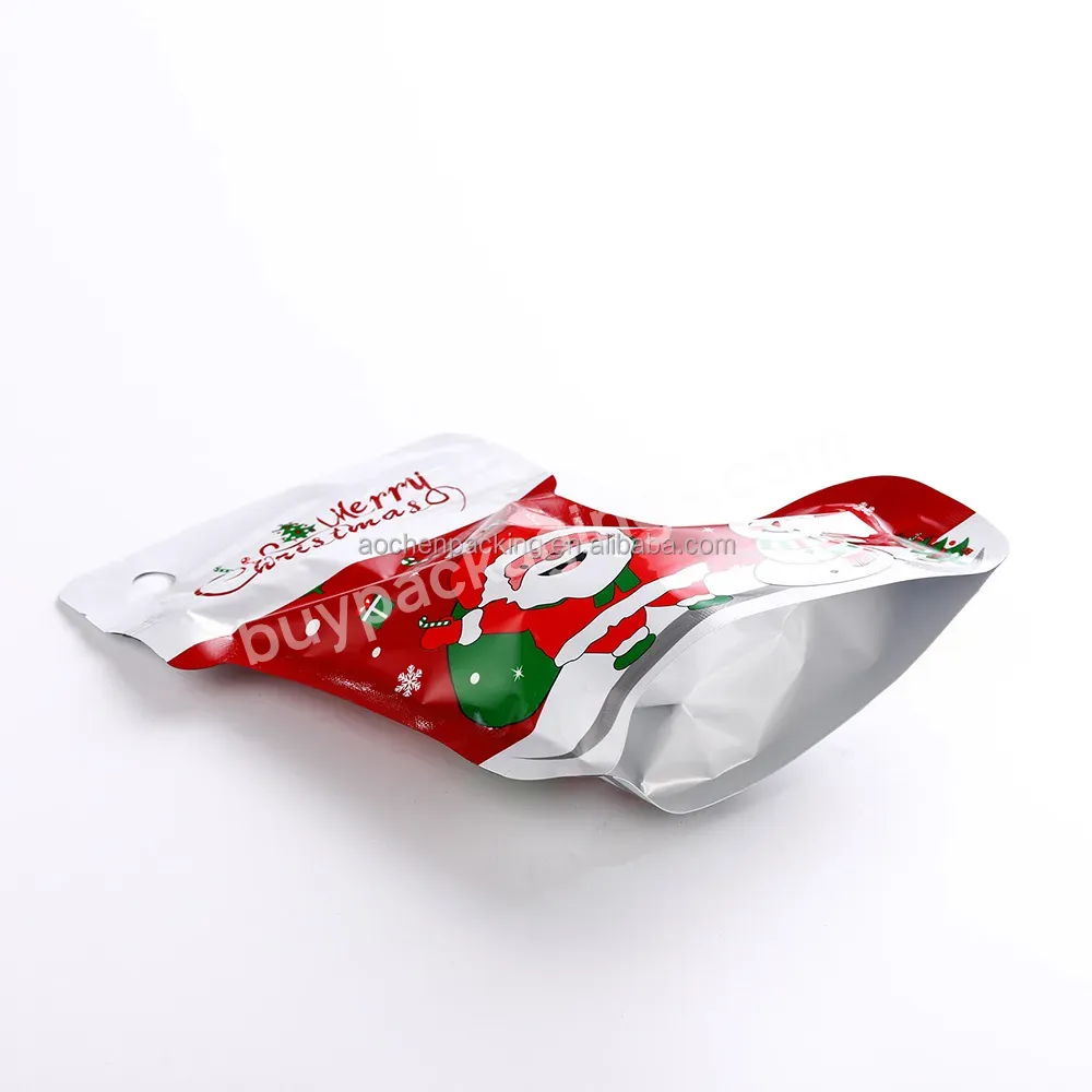 Christmas Plastic Bags,Dye Cut Mylar Bags,Aluminum Stand Up Pouch