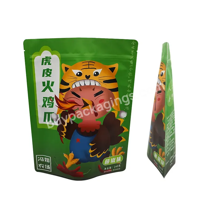 Class-a Laminated Upright Plastic Bag For Food Can Be Customized Into A Moisture-proof And Odor-proof Pouch.