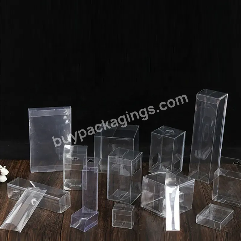 Clear Acetate Plastic Box Case Packaging Small Custom Pet Pvc Pp Foldable Plastic Packing Box