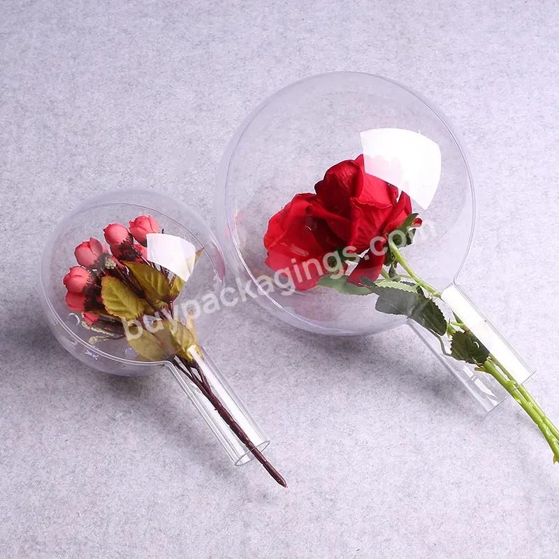 Clear Acrylic Bobo Ball Wholesale Round Sweet Ball Bouquet Packaging Valentine's Day Materials Diy Flowers Acrylic Bobo Ball - Buy Diamond Designer Saree Pins,Diamond Grinding Pins,Fabric Flower Pin.