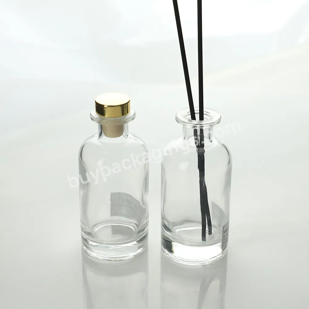 Clear Air Freshener Empty Glass Diffuser Bottle 50ml 100ml 150m Round Glass Perfume Reed Diffuser Bottle - Buy Diffuser Bottle,Reed Diffuser Bottle,Perfume Diffuser Bottle.