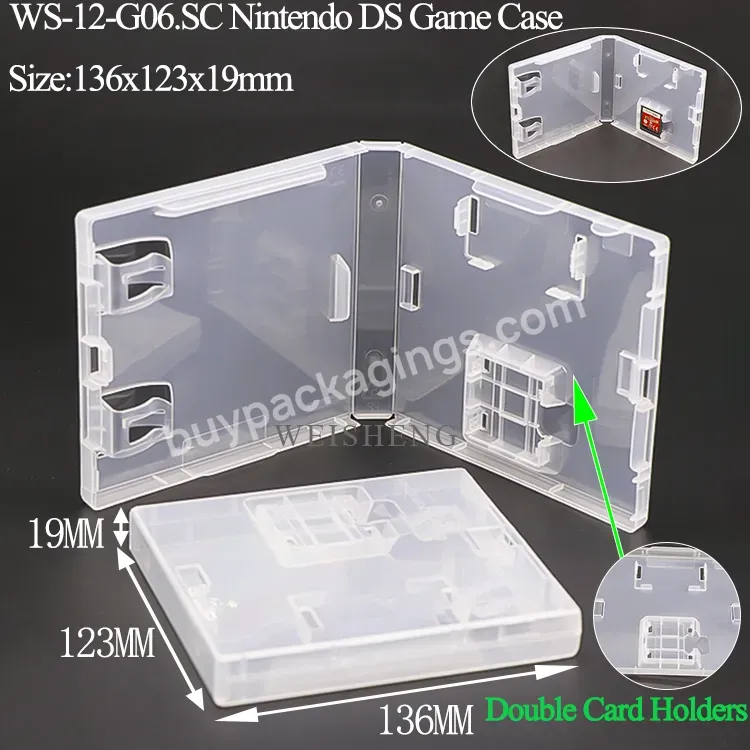 Clear Black Universal Gaming Replacement Video Storage Game Card Box 3d Slot Plastic Pp Cover Case For Nintendo Switch Ds Oled