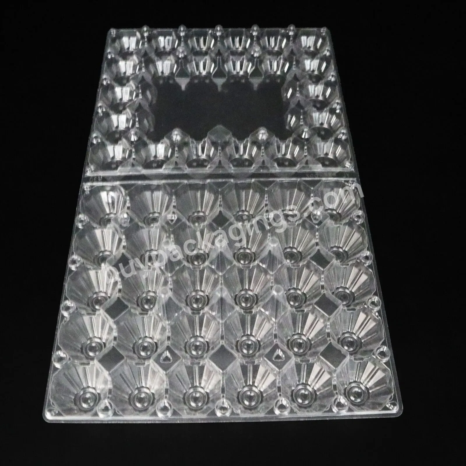 Clear Blister Plastic Egg Tray 30 Compartment Clamshell Egg Plastic Tray Egg Packaging Box