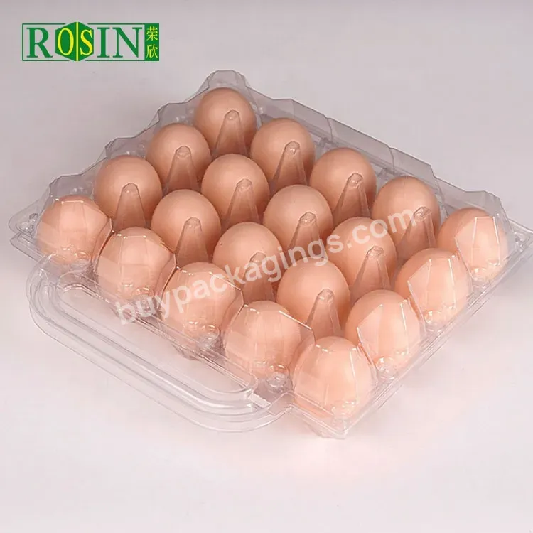 Clear Blister Plastic Egg Tray 30 Compartment Clamshell Egg Plastic Tray Egg Packaging Box