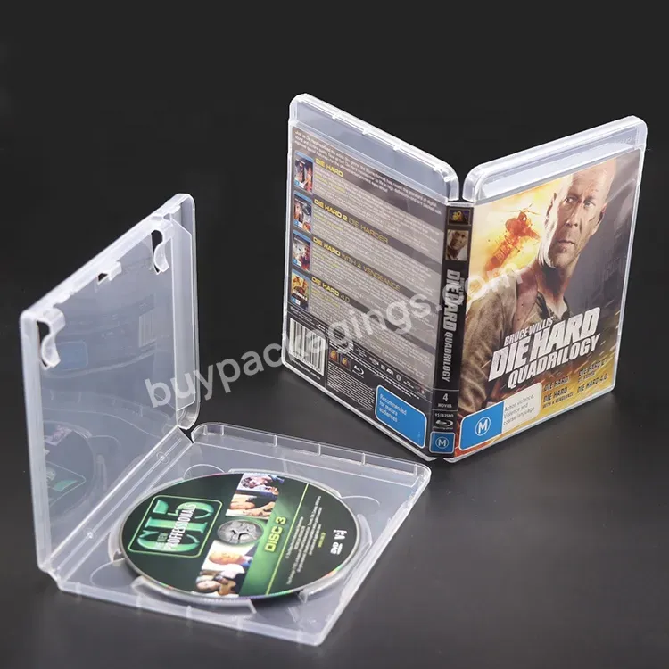 Clear Blue Oem Logo Replace Game Case 14mm Pp Shell Hard Plastic Cd Disc Game Holder For Ps4 Ps3 Ps5 Playstation 3 4 5 Game Boy