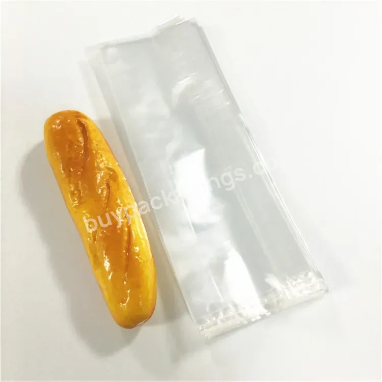 Clear Bread Bag High Transparent Biscuits Bags With Golden Twist Tie Loaf Cellophane Bags