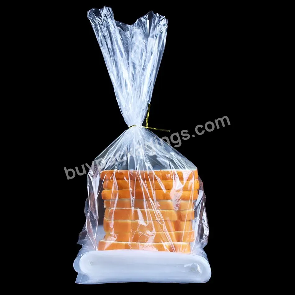 Clear Bread Plastic Packaging Bag With Both Side Gusset Cellophane Bags High Quality