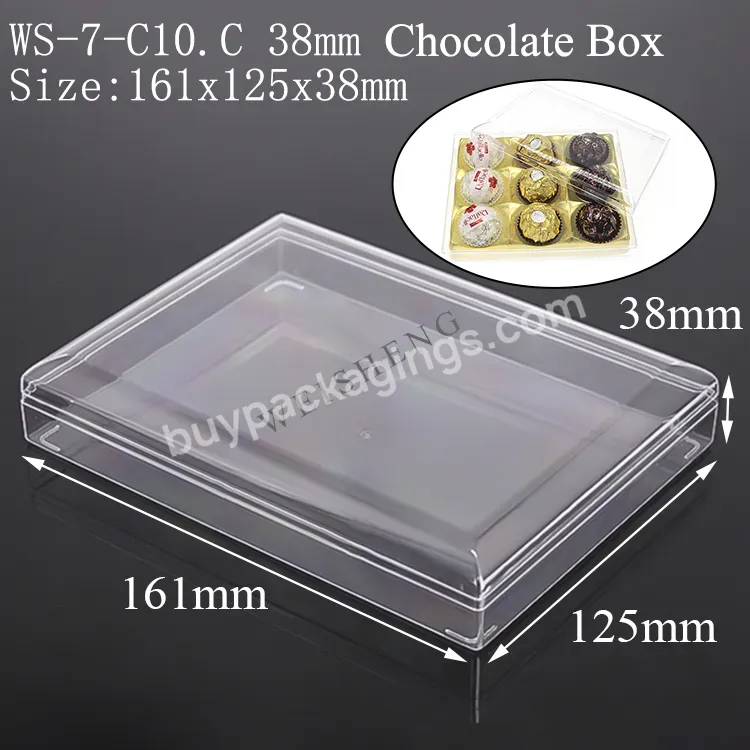 Clear Candy Nuts Confection Container Packaging Box For Ferrero Rocher Candy Dessert Storage Case Sweet Chocolate Box