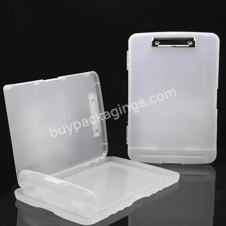 Clear China A3 A4 A5 Plastic Clipboard Storage Box Custom Logo Foldable Sublimation Nursing With Clip Board - Buy Custom Logo Storage Clipboard,China Plastic Clipboard Storage Box,Clear Clipboard With Storage.