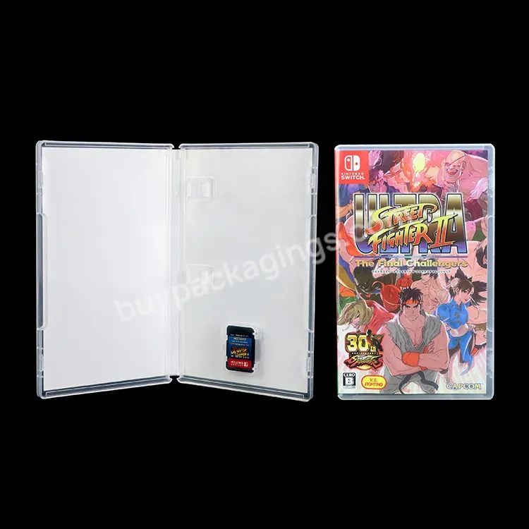 Clear Cover With Logo 10mm Game Case Fit For Nintend Switch Lite Pro Game Boy Controller Plastic Carrying Game Box