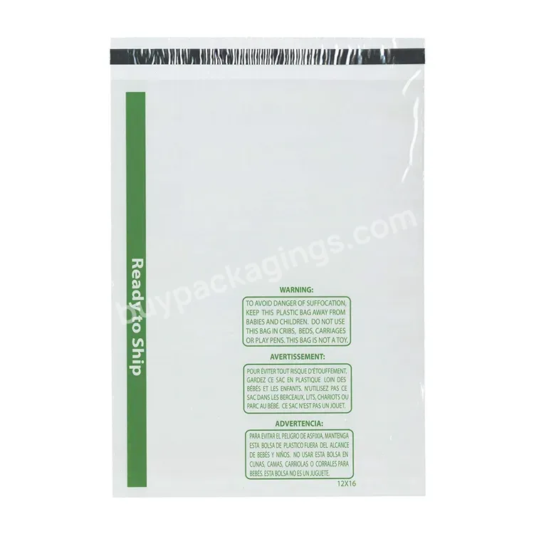 Clear Custom Ready To Ship Super Strong Seal Poly Bags Self Adhesive Bag With Suffocation Warning