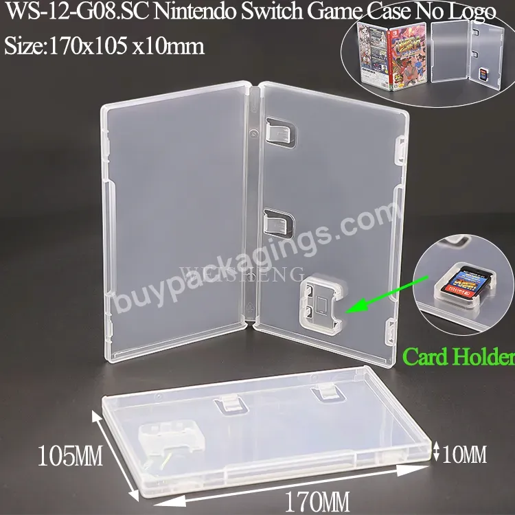 Clear Custom With Logo 10mm Game Case For Nintendo Switch Card Game Shadows Of Almia Ds Game Memory Card Storage Case