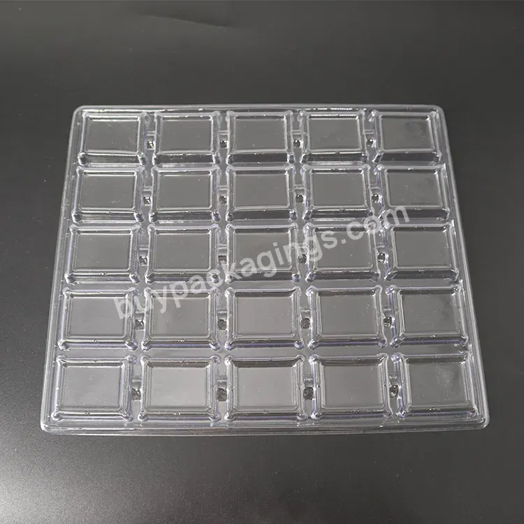 Clear Customized Candy And Chocolate Insert Tray Plastic Chocolate Blister Tray