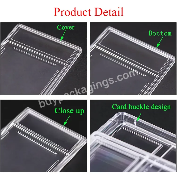 Clear Customized Protect Sign Official Baseball Postcard Dna Slab Cards Slab Grading Card Slabs Sports Card Case For Pokemon - Buy Sports Card Case,Grading Card Slabs,Card Case For Pokemon.