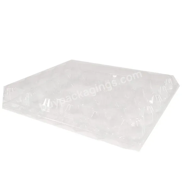 Clear Disposable Pet 30 Holes Plastic Egg Packaging Tray