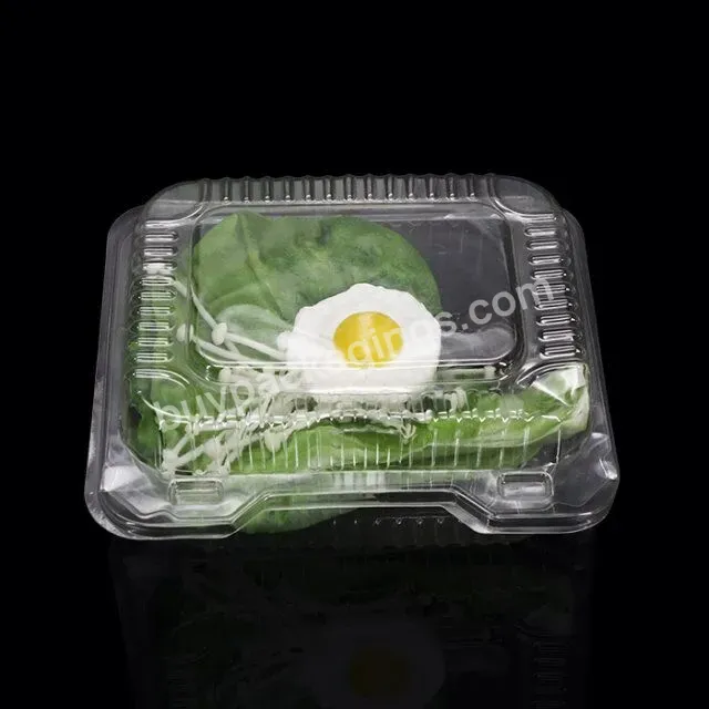 Clear Disposable Plastic Food Box Fresh Fruit Container Clamshell Packaging Box For Fruit Packaging