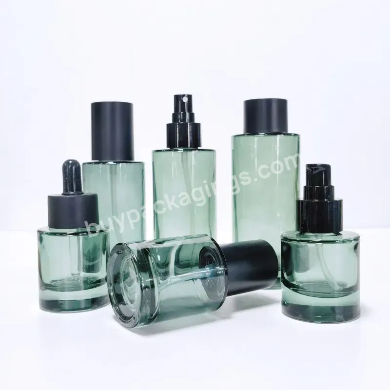 Clear Dropper Bottle Glass Cosmetic Packaging Set 30ml 40ml 50ml 100ml 120ml Pump Lotion Bottle 150ml Toner Bottle