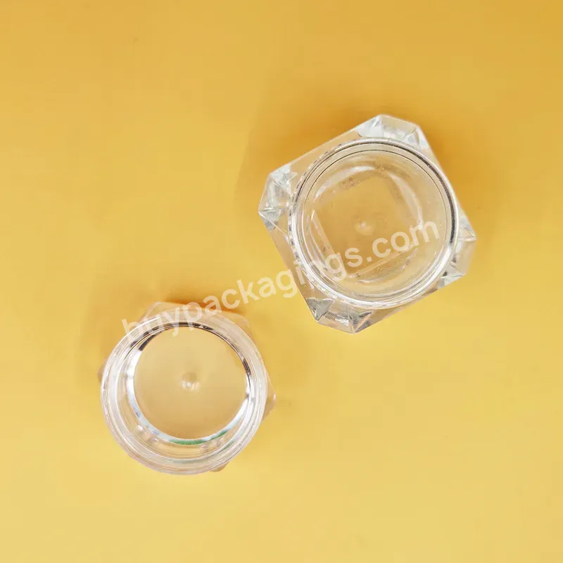 Clear Empty 3 Gram/ 3ml Plastic Pot Jars,5g Cosmetic Containers With Lids - Buy Cosmetic Containers With Lids,Empty Cream Jar,Cosmetics Cream Empty Jar.