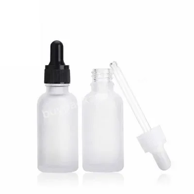 Clear Frosted Essential Oil Glass Dropper Bottle 30 Ml