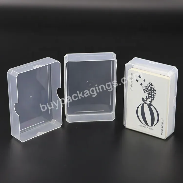 Clear Game Playing Card Tarot Poker Tin Box Custom 57x87mm Size Playing Cards And Box Playing Card Case