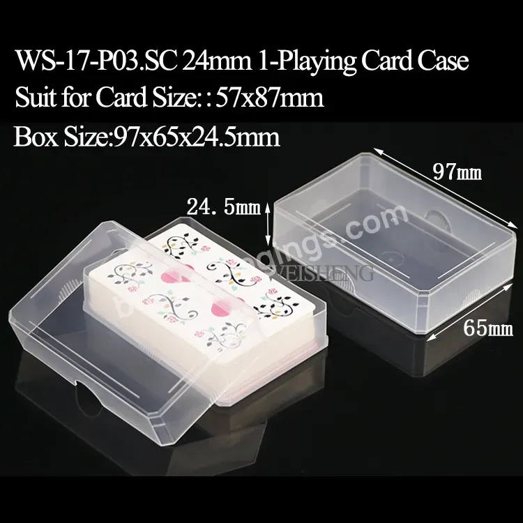 Clear Game Playing Card Tarot Poker Tin Box Custom 57x87mm Size Playing Cards And Box Playing Card Case