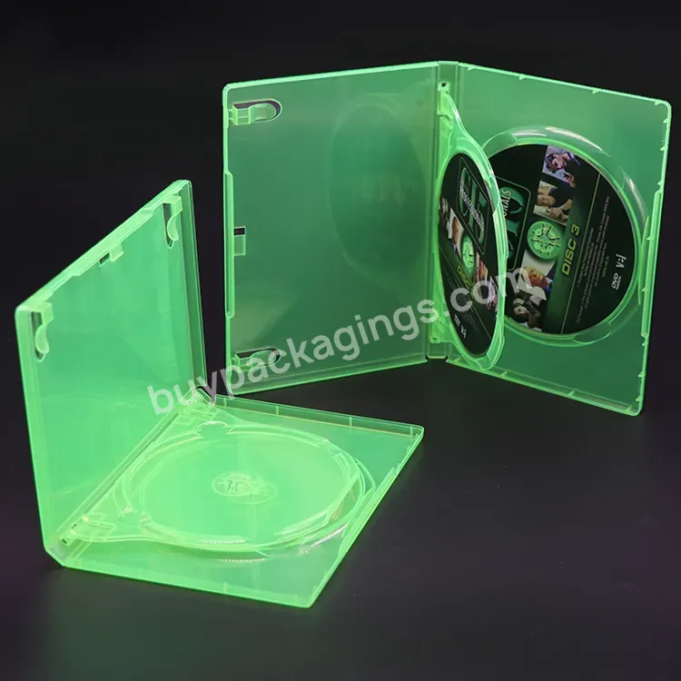 Clear Green 14mm Packaging Boxes Game Case Double Cd Disc For Xobx 360 Game Packing Game Xbox 360