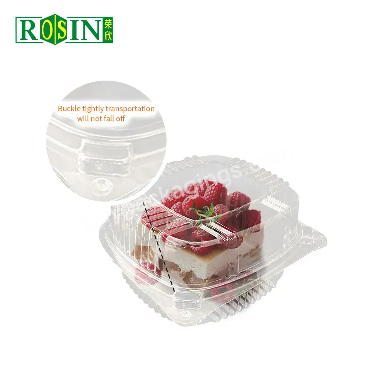 Clear Hinged Plastic Togo Containers Disposable Takeout Boxes For Hamburger,Salad,Cake,Cupcake,Sandwich,Pasta