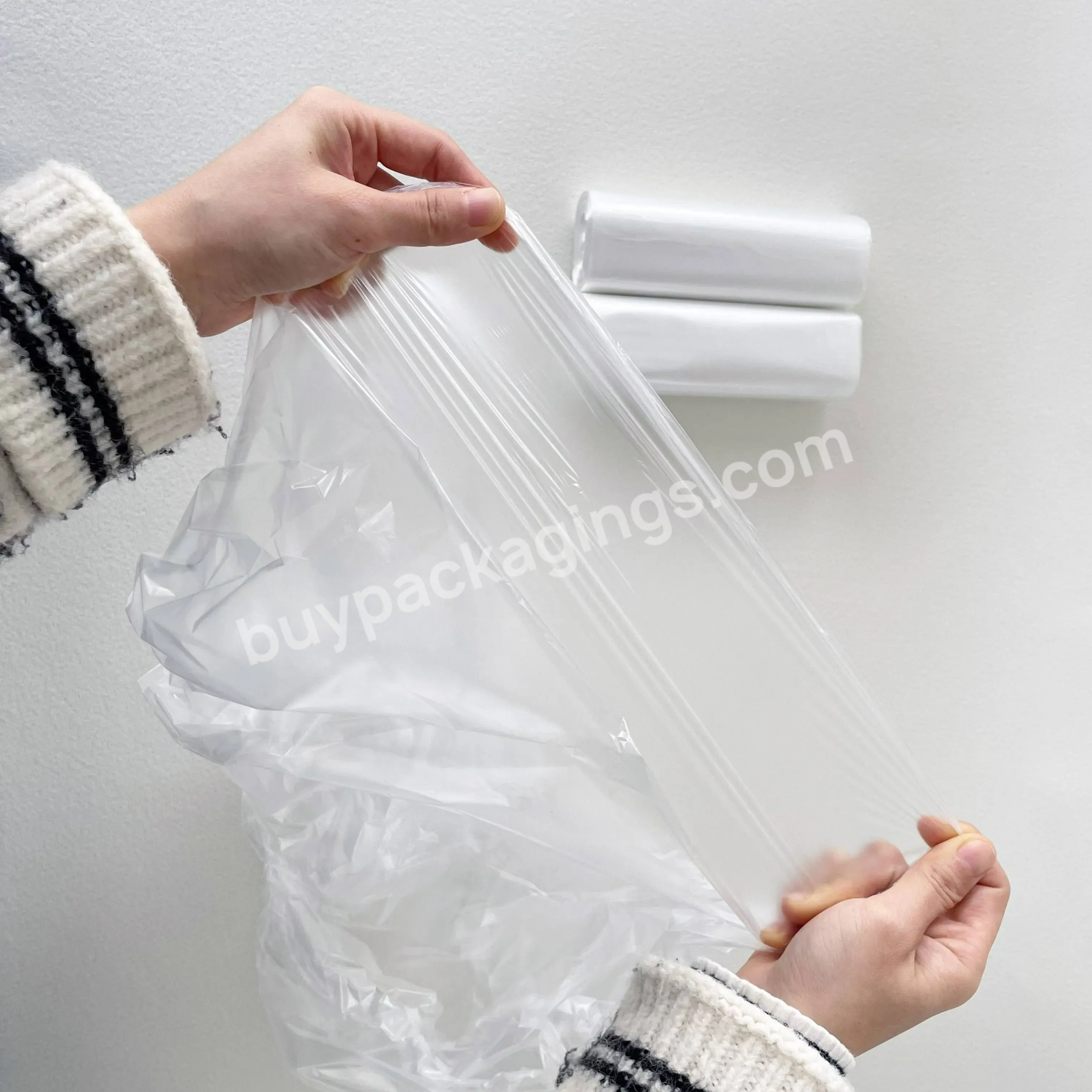 Clear Household Trash Bags Roll Wholesale Star Sealed Garbage Bag 24*24" For Hotel/home/school