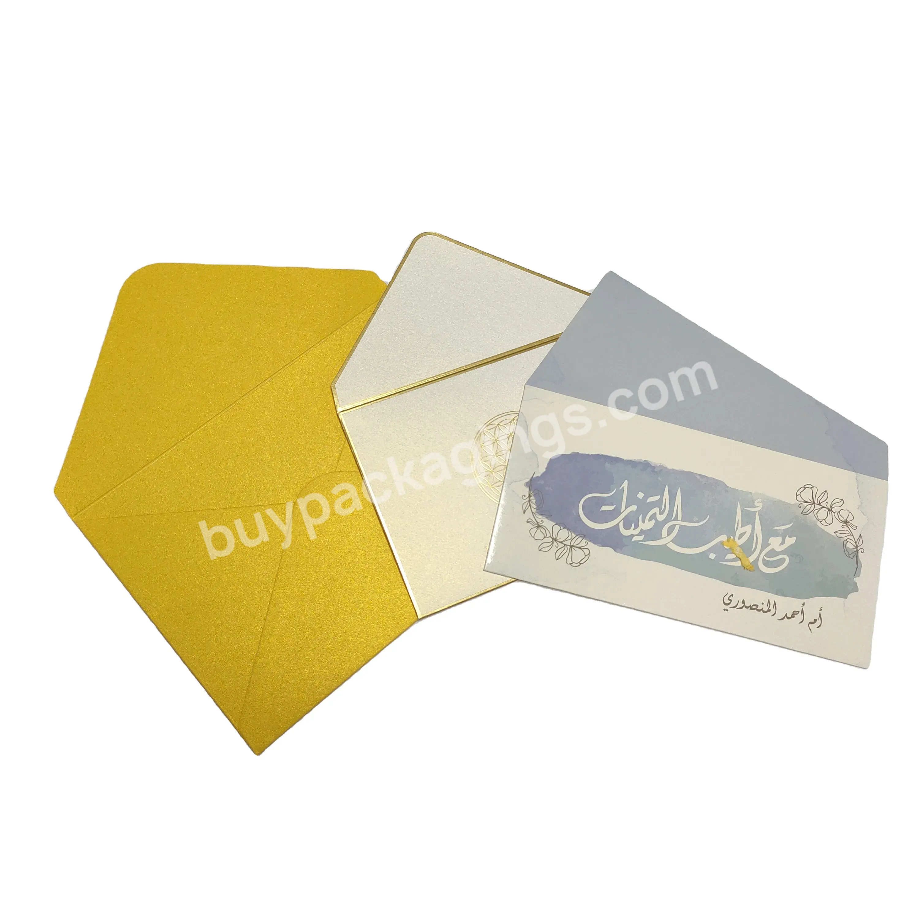 Clear Kraft Paper Envelope Custom Size And Logo For Gift Cards