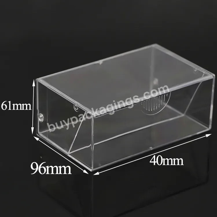 Clear Office Desktop Cards Display Stand Case For Desk Business Card Organizer Stand Storage Name Card Case Container Acrylic