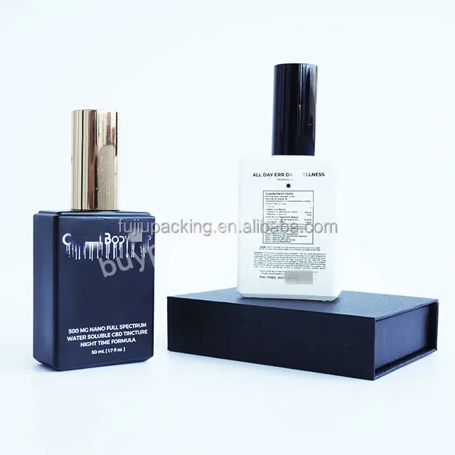 Clear Perfume Glass Bottle Black Gold Sliver Pump Spray Fragrance Parfum Bottle