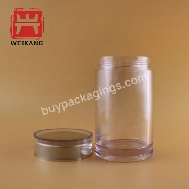 Clear Pet 150cc 150ml Wide Mouth Pill Med Pharmaceutical Supplements Plastic Bottle For 60 Pcs Capsule Bpa Free Vitamin