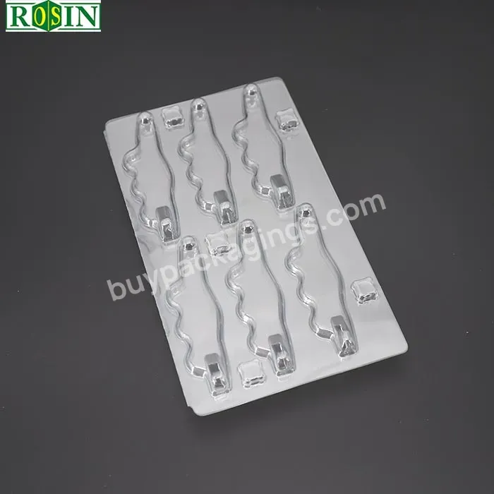 Clear Plastic Calm Shell Fish Lure Boxes Fishing Lure Blister Packaging