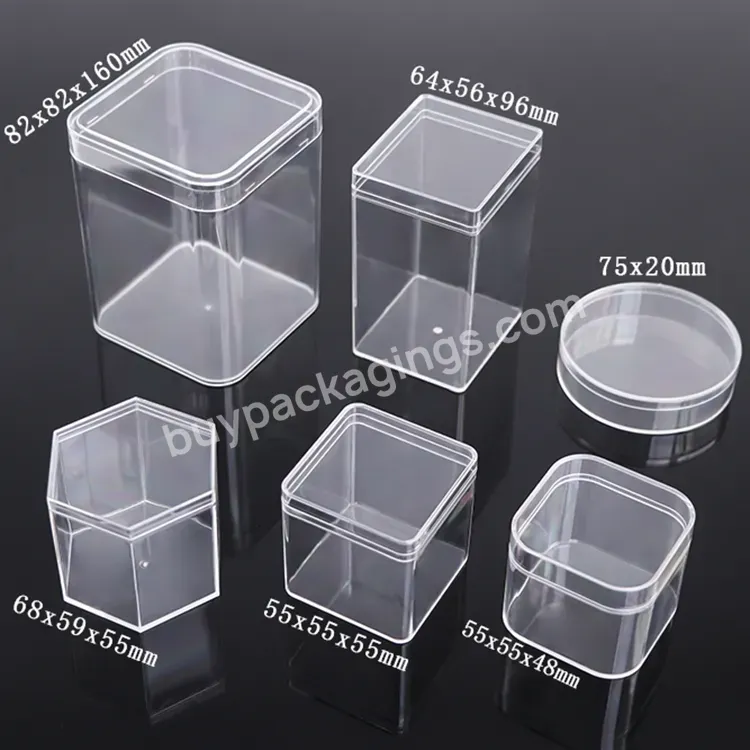 Clear Plastic Dessert Box Candy Storage Cube Case Accessories Tool Packing Boxes Transparent Fashion Container Keepsake Box