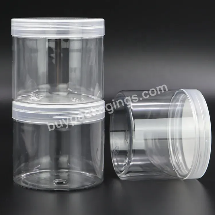 Clear Plastic Jar With Lids Wholesale Customized Small Gift Boxes Sugar Scrub Container Plastic Jar For Skin Care Cream