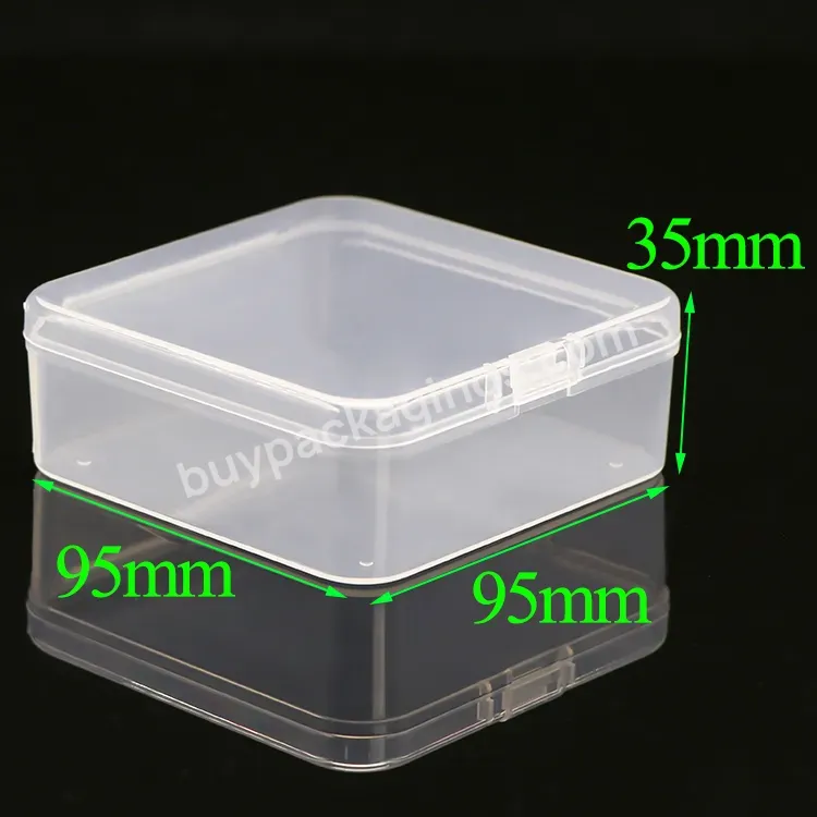 Clear Plastic Needlework Boxes Slim Business Card Case Storage Plastic Packaging Boxes Jewellery Customized Plastic Box