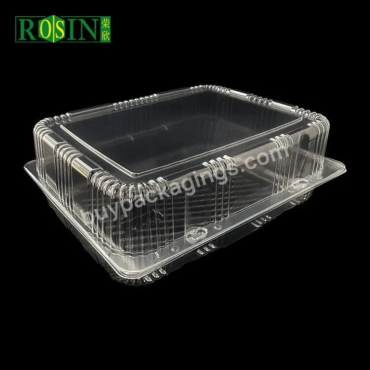 Clear Plastic Pet Clamshell Cherry Fruit Vegetable Packaging Container Transparent Plastic Fruit Box