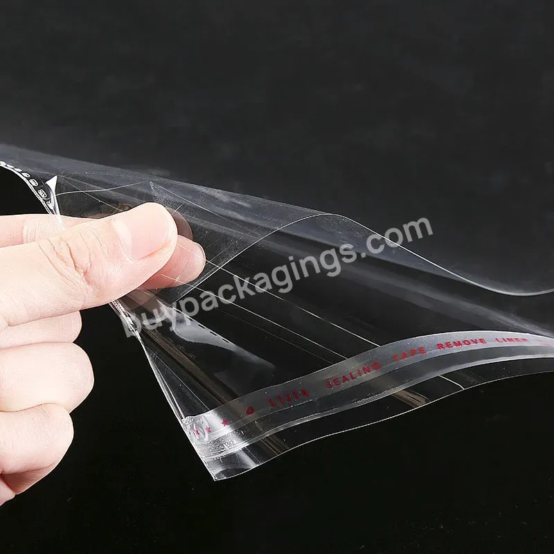 Clear Poly Bags Plastic Opp Self Adhesive Bag Customized Gravure Printing Bopp Disposable Custom Size Accepted Oem&odm Ay-261