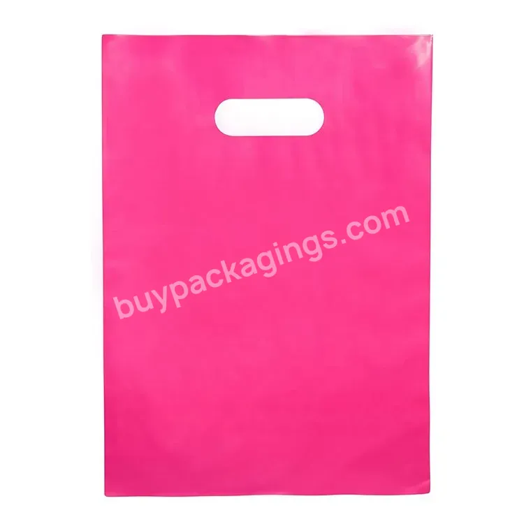 Clear Poly Die Cut Handle Bag Plastic Shopping Bag