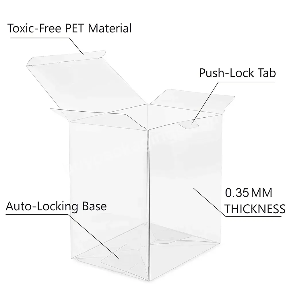 Clear Pop-funko Doll Figure Protector Case Display Box Packaging Pet Plastic Transparent Box Protective Storage Showcase