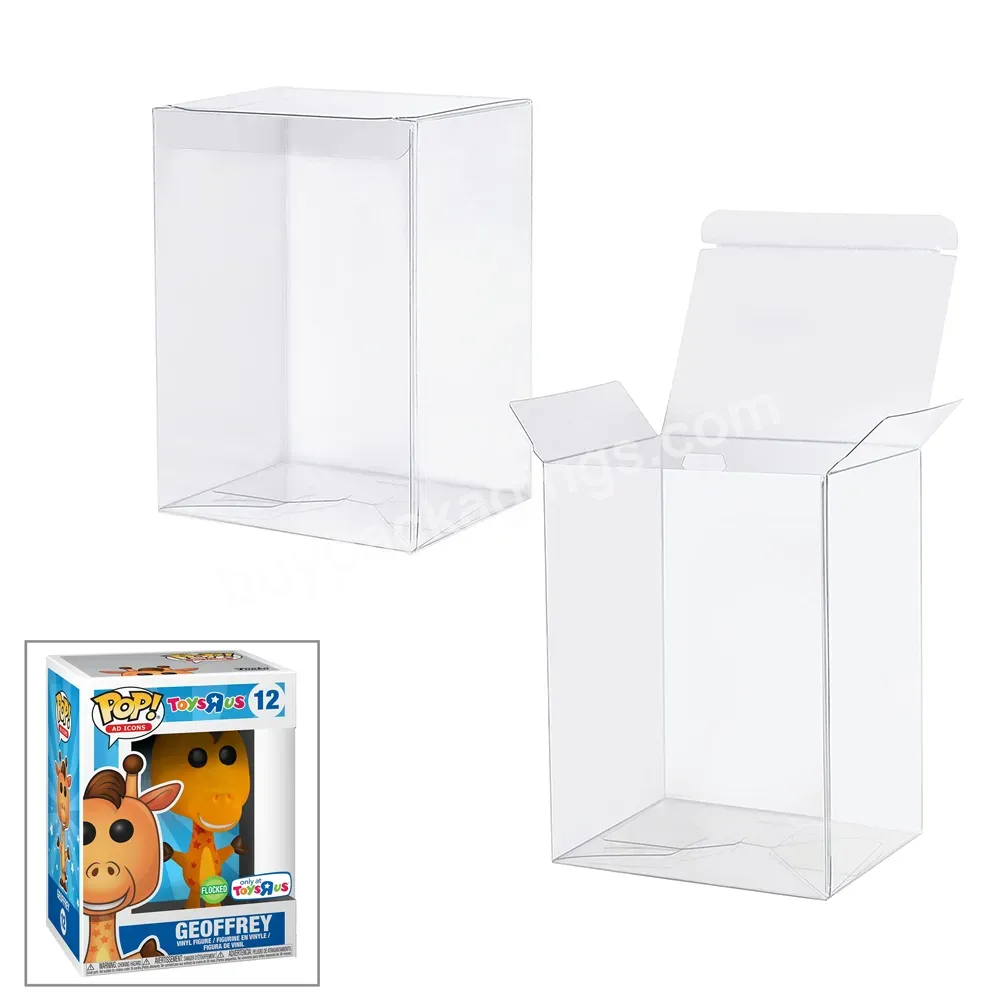 Clear Pop-funko Doll Figure Protector Case Display Box Packaging Pet Plastic Transparent Box Protective Storage Showcase