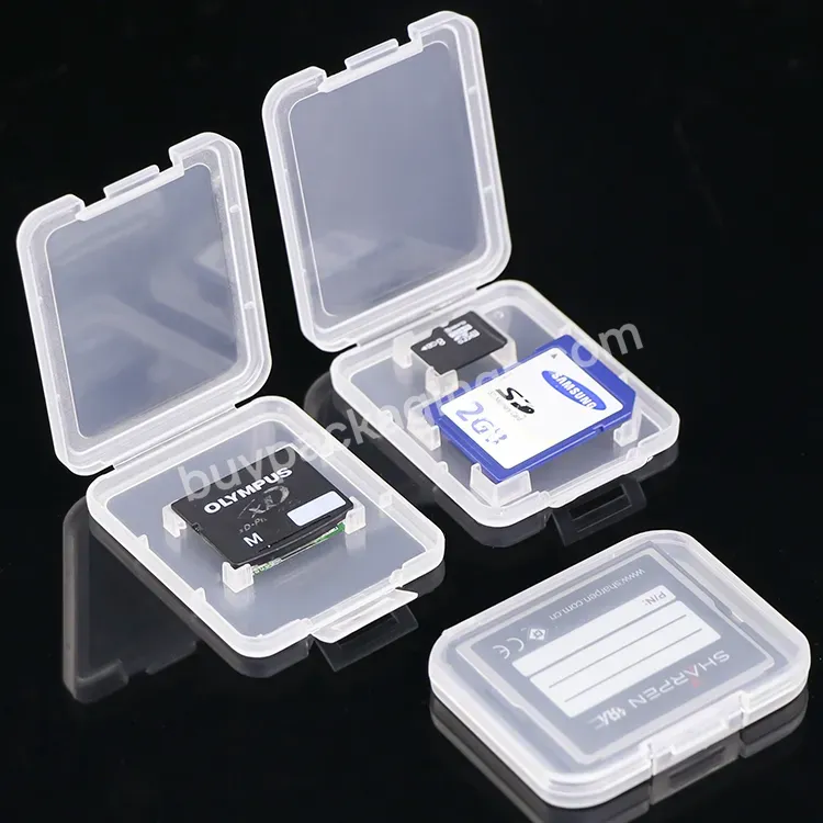 Clear Pp Plastic Xqd Cf Tf Memory Card Case Wholesale Carrying Storage Case Custom Card Holder - Buy Xqd Memory Card Case Box,Cf Card Case,Custom Card Holder.