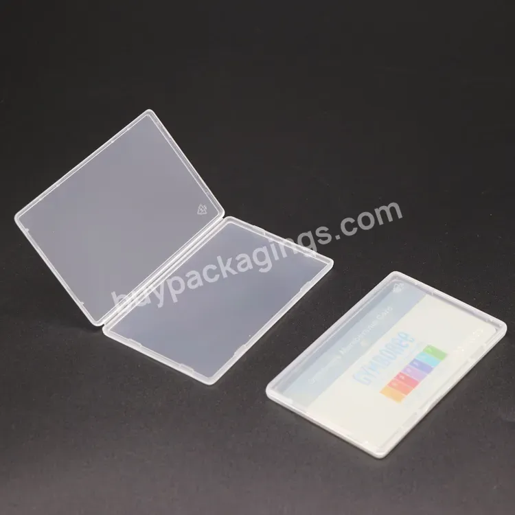 Clear Pp Sim Credit Business Card Holder Plastic