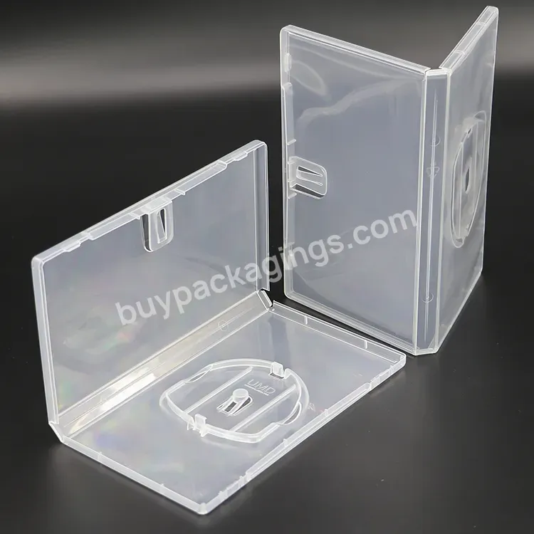 Clear Pp Umd 15mm Gaming Box Console Single Disc Storage Genuine With Logo Umd Case Play Station Psp Game Card Case