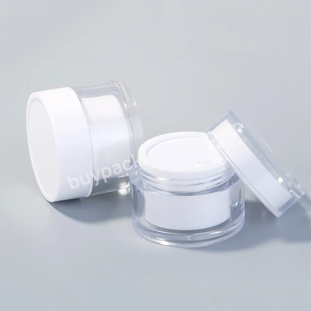 Clear Ps Empty Plastic Custom Small Cream Jars With Screw Lid 50g Body Cosmetic Container Bottle