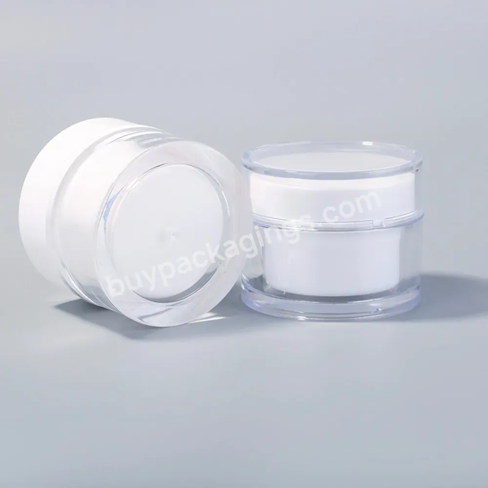 Clear Ps Empty Plastic Custom Small Cream Jars With Screw Lid 50g Body Cosmetic Container Bottle